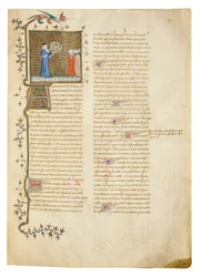 Page de "De Proprietatibus Rerum" par Bartholomeus Anglicus, dans la traduction française de Jean Corbechon, vers 1390