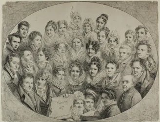 Trente et Un Portraits dans un Ovale