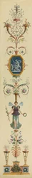 Panneau décoratif, années 1790