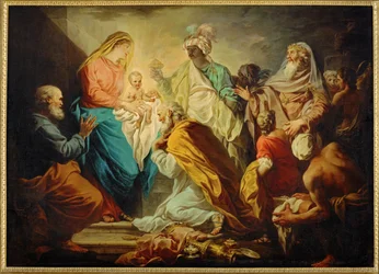 Adoration des Mages (peinture sur toile)