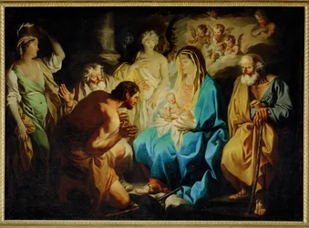 Adoration des bergers (peinture sur toile)