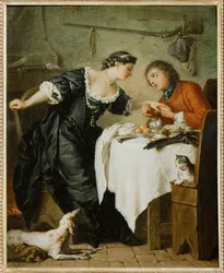 Le faucon, tiré des Fables de Lafontaine ...