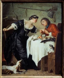 Le faucon. Illustration d