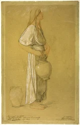 Étude : Femme avec une jarre