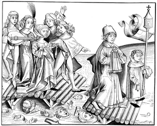 Le passage du viatique, 1493