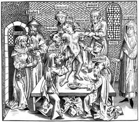 Le martyre de Simon de Trente, 1493