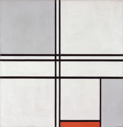 Composition (No. 1) Gris-Rouge