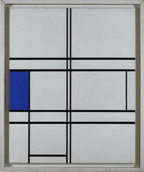 Composition (No. IV) blanc-bleu