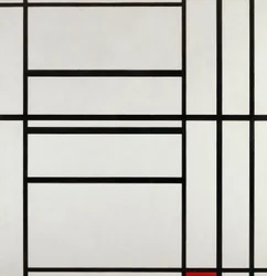 Composition No 1 avec gris et rouge 1938, par Piet Mondrian (1872-1944)