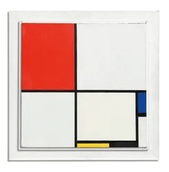 Composition no III, avec rouge, bleu, jaune et noir