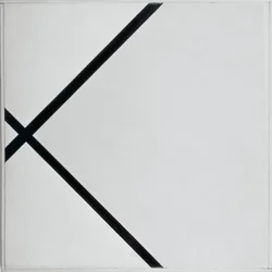 Composition en losange avec deux lignes