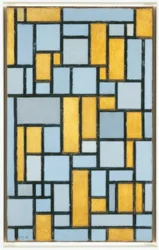 Piet Mondrian (1872-1944), Composition en gris et ocre, 1918