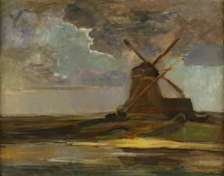 Moulin à vent dans le Gein, vers 1906-07