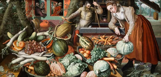 Scène de marché