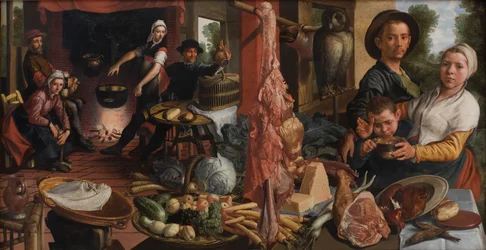 La cuisine grasse. Une allégorie