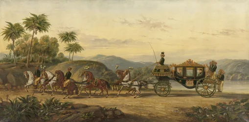 Le carrosse de Mangkoe Nagoro IV, vers 1870