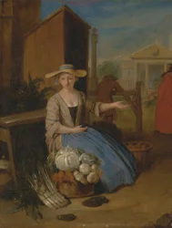 Vendeuse de légumes, Covent Garden