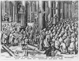 La Foi, gravée par Hieronymus Cock (vers 1510-70)