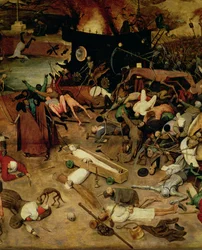 Triomphe de la mort, détail de la section centrale, 1562