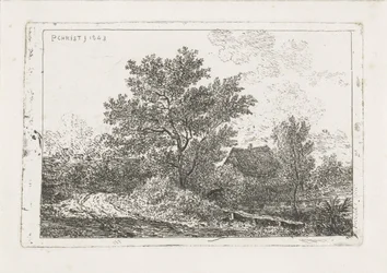 Paysage avec ferme
