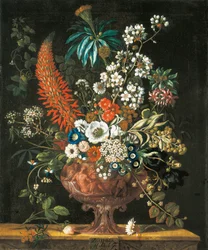 Décembre, des Douze Mois de Fleurs, un calendrier floral de natures mortes, 1730