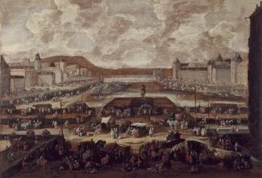 Le Pont-Neuf, la Seine et le Louvre, vers 1670