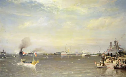 Débarquement du président Armand Fallières à Amsterdam