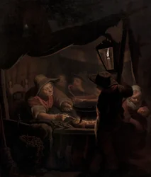 Un fabricant de beignets à la chandelle, 1815