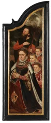 Panneau droit du Christ en croix avec la Vierge, Saint Jean et Marie-Madeleine