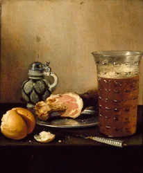 Nature morte avec un jambon, 1642