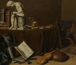 Nature morte de vanité avec le Spinario