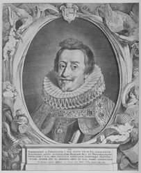 Ferdinand II, empereur du Saint-Empire romain, gravé par Pieter van Sompel, 1644