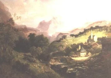 Mont Cernis et le village de St. Michelle