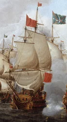 HMS Royal Oak (1664) - Le combat des quatre jours, 1-4 juin 1666 RMG BHC0285 (recadré)