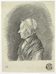 Profil de Vieille Femme en Bonnet