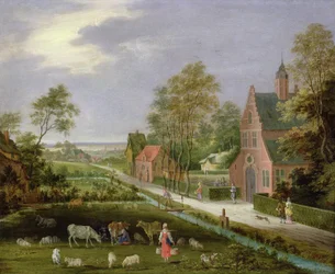 Paysage de village
