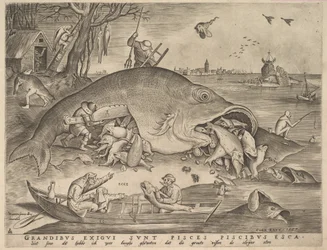 Les gros poissons mangent les petits poissons, 1557