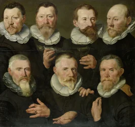 La compagnie du capitaine Hasselaer et du lieutenant Hooft, vers 1595-1603 (huile sur panneau)