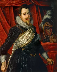 Portrait de Christian IV de Danemark (huile sur toile)