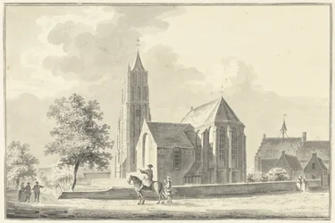 Église et hôtel de ville à Heukelom