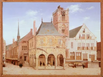 Ancien hôtel de ville à Amsterdam par Pieter Saenredam, Pays-Bas