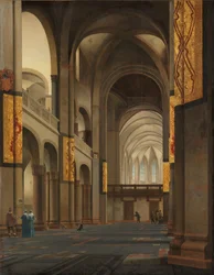 La nef et le chœur de la Mariakerk à Utrecht