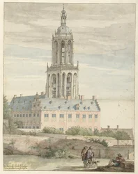 Vue du Palais de Frédéric V, Électeur Palatin, et de l
