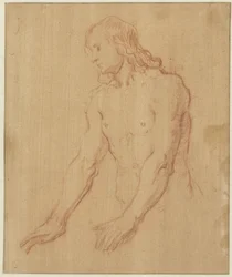 Jeune homme nu, mi-longueur