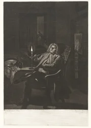 Homme fumant une pipe