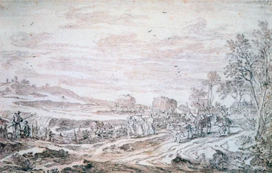 Paysage avec moissonneurs, vers 1615-1661