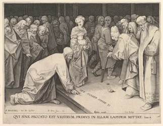 Le Christ et la femme adultère, 1579