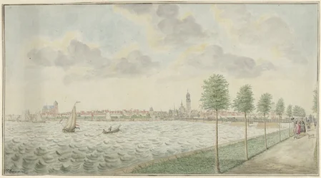 Vue de Kampen depuis la rivière