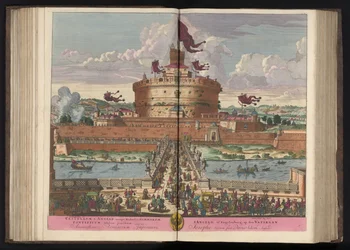 Château Saint-Ange sur le Tibre à Rome (Castellum S. Angeli)