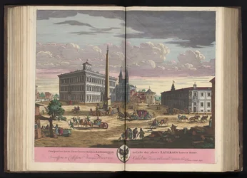 Vue du Latran avec la basilique Saint-Jean-de-Latran à Rome